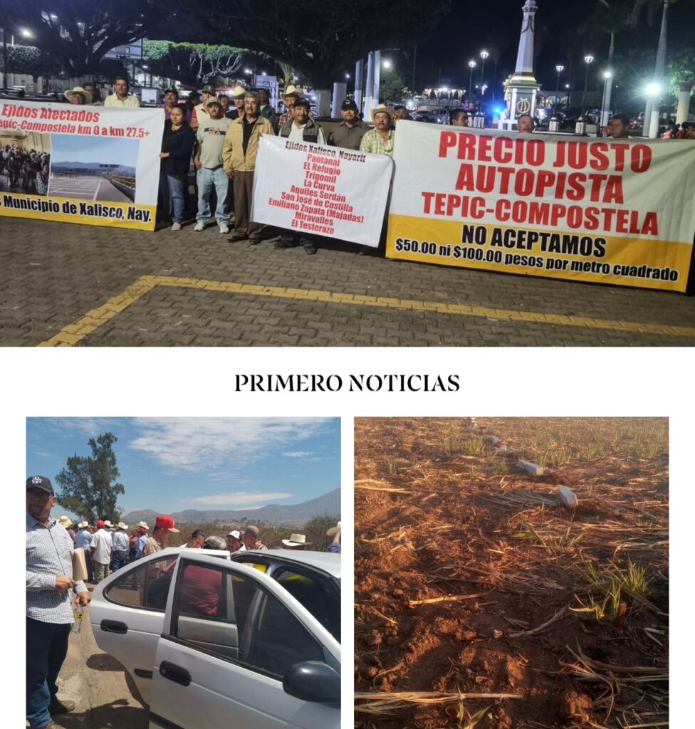 SICT Y EMPRESAS PRIVADAS QUIEREN EXPROPIARLES TIERRAS A EJIDATARIOS DE XALISCO