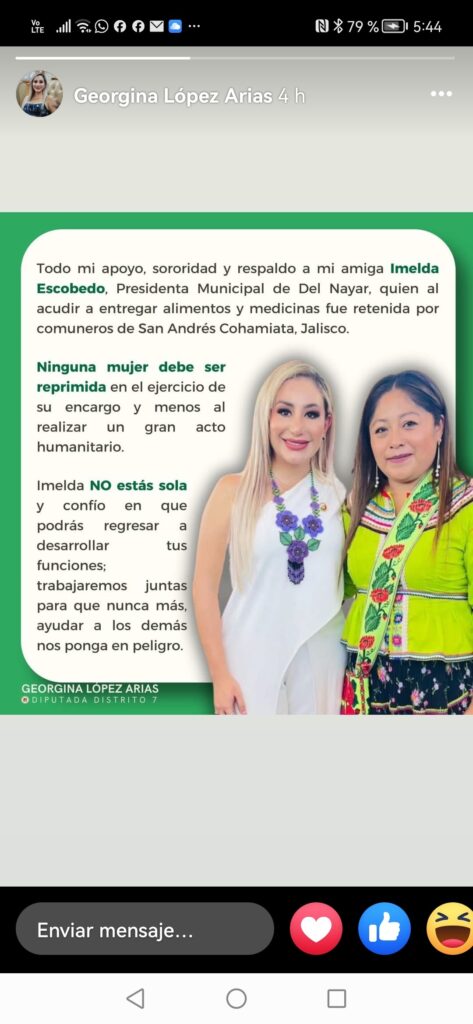 LA HIPOCRECÍA DE LA DIPUTADA GEORGINA LÓPEZ ARIAS