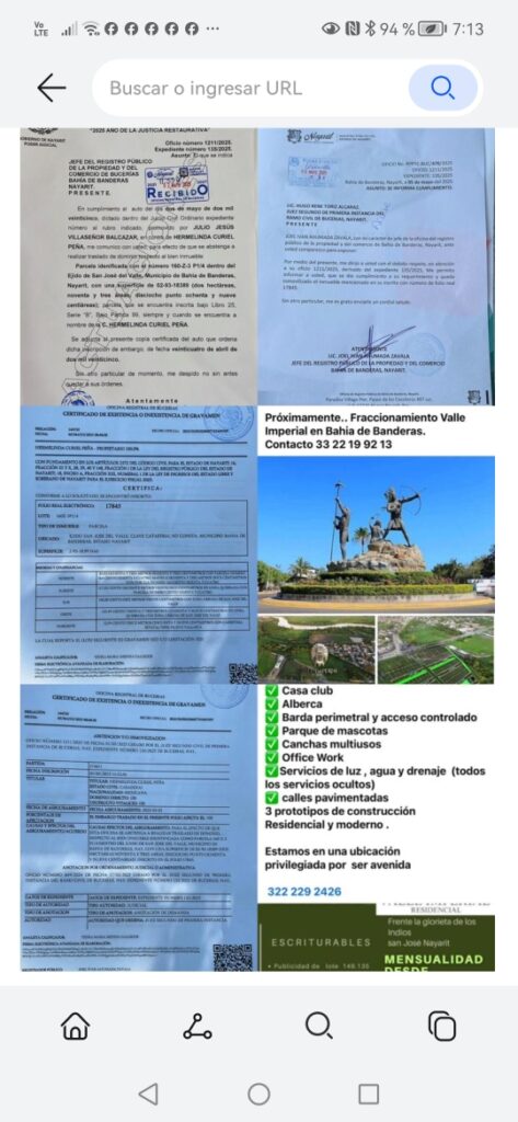 CORRUPCIÓN GALOPANTE DE TERRENOS EN BADEBA HACE 4 MARES INMOBILIARIA&DESARROLLADORA