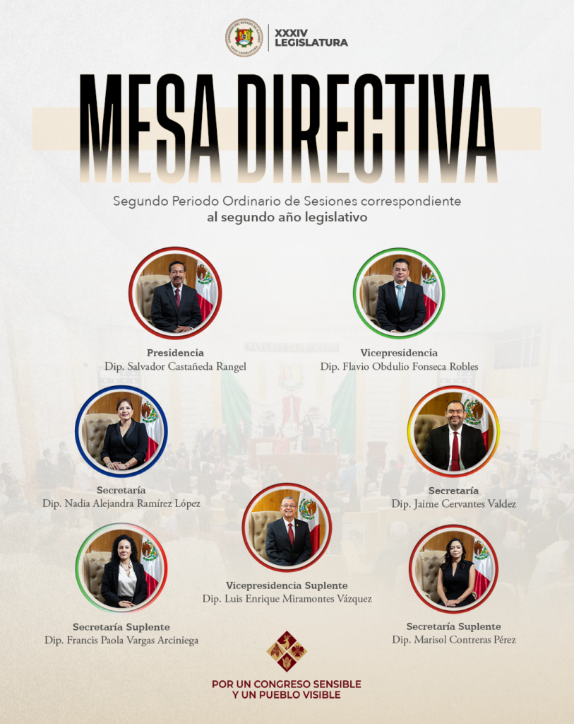 MESA DIRECTIVA LISTA PARA IMPULSAR LA ACCIÓN LEGISLATIVA