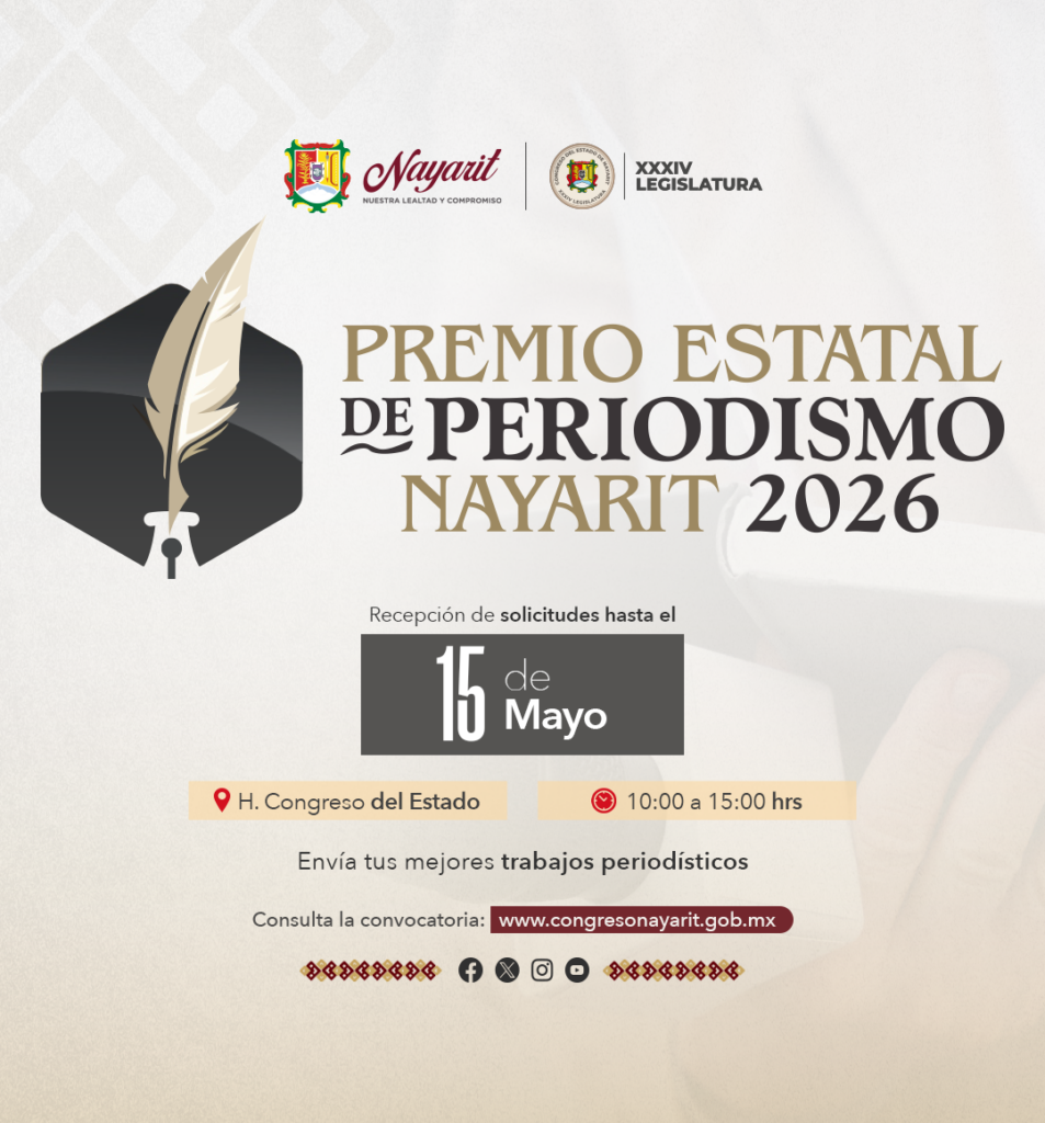 PARTICIPA EN EL PREMIO ESTATAL DE PERIODISMO 2026